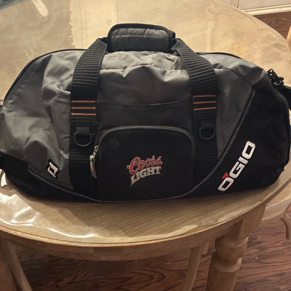 OGIO Black & Gray Coors Light Duffel Bag